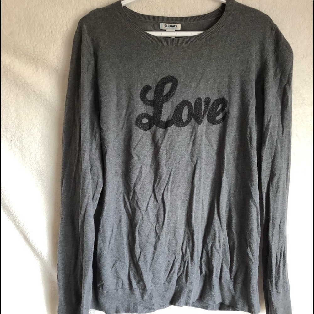 Grey Love Sweater